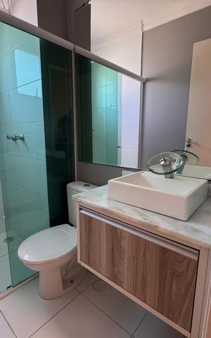 Apartamento para alugar com 69m², 2 quartos e 2 vagas Apartamento para alugar com 69m², 2 quartos e 2 vagasBanheiro da Suíte