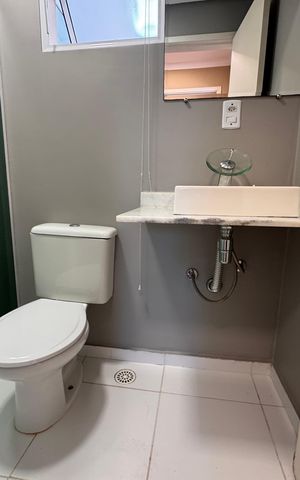 Apartamento para alugar com 69m², 2 quartos e 2 vagas Apartamento para alugar com 69m², 2 quartos e 2 vagasBanheiro