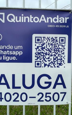Casa para alugar com 65m², 2 quartos e 2 vagasPlaca instalada em 01/10/2026 com o código UKCH-117