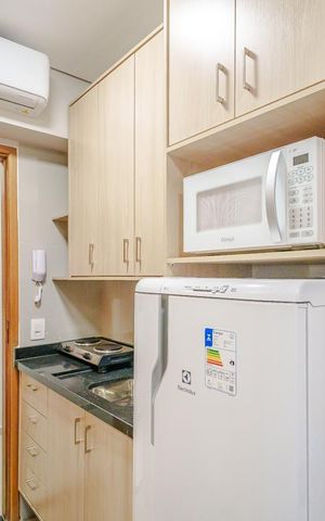 Studio para alugar com 20m², 1 quarto e sem vaga Studio para alugar com 20m², 1 quarto e sem vagaCozinha
