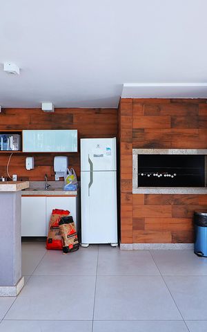 Casa de condomínio para alugar com 100m², 2 quartos e 2 vagasÁrea comum - Churrasqueira