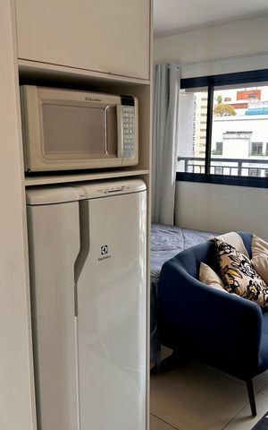 Studio para alugar com 26m², 1 quarto e sem vaga Studio para alugar com 26m², 1 quarto e sem vagaCozinha