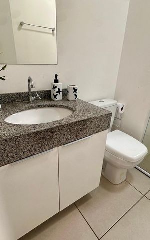 Studio para alugar com 26m², 1 quarto e sem vaga Studio para alugar com 26m², 1 quarto e sem vagaBanheiro