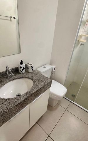 Studio para alugar com 26m², 1 quarto e sem vaga Studio para alugar com 26m², 1 quarto e sem vagaBanheiro