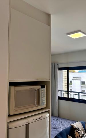 Studio para alugar com 26m², 1 quarto e sem vaga Studio para alugar com 26m², 1 quarto e sem vagaCozinha