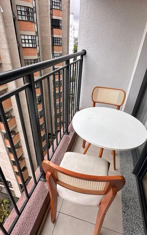 Studio para alugar com 26m², 1 quarto e sem vaga Studio para alugar com 26m², 1 quarto e sem vagaVaranda