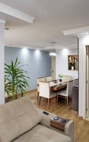 Apartamento à venda com 61m², 2 quartos e 1 vagaSala de TV