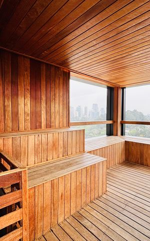 Studio à venda com 26m², 1 quarto e 1 vaga Studio à venda com 26m², 1 quarto e 1 vagaSauna