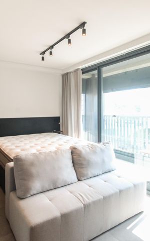 Studio para alugar com 32m², 1 quarto e sem vaga Studio para alugar com 32m², 1 quarto e sem vagaStudio - Sala e Quarto