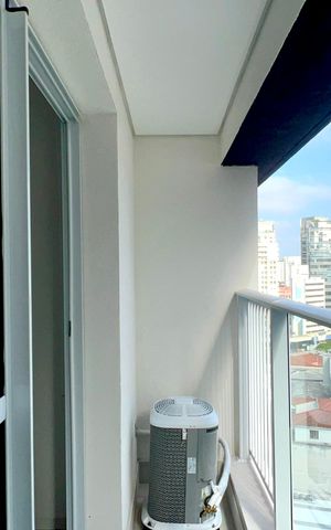 Studio à venda com 26m², 1 quarto e sem vaga Studio à venda com 26m², 1 quarto e sem vagaVaranda