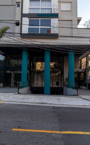 Apartamento à venda com 47m², 1 quarto e 1 vagaFachada do Prédio