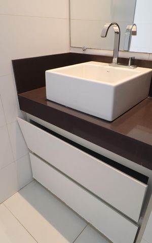 Apartamento para alugar com 130m², 3 quartos e 2 vagasBanheiro do Quarto 1