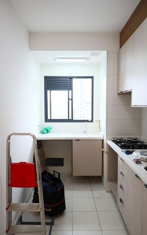 Apartamento para alugar com 55m², 2 quartos e 1 vagaCozinha e Área de Serviço