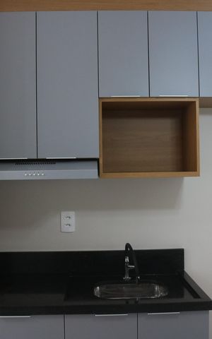 Apartamento para alugar com 27m², 1 quarto e sem vagaCozinha/Área de serviço