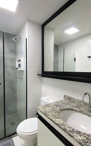 Apartamento para alugar com 76m², 3 quartos e 1 vaga Apartamento para alugar com 76m², 3 quartos e 1 vagaBanheiro Social