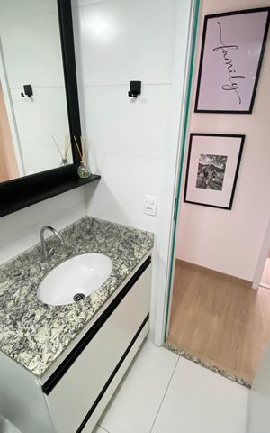Apartamento para alugar com 76m², 3 quartos e 1 vaga Apartamento para alugar com 76m², 3 quartos e 1 vagaBanheiro Social
