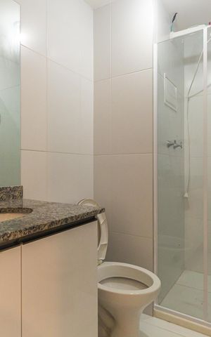 Apartamento para alugar com 48m², 2 quartos e sem vaga Apartamento para alugar com 48m², 2 quartos e sem vagaBanheiro