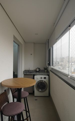 Apartamento à venda com 31m², 1 quarto e sem vagaVaranda