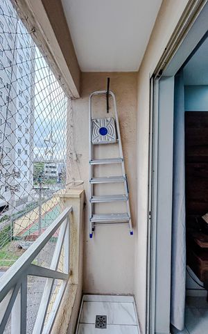 Apartamento à venda com 63m², 3 quartos e 1 vagaVaranda