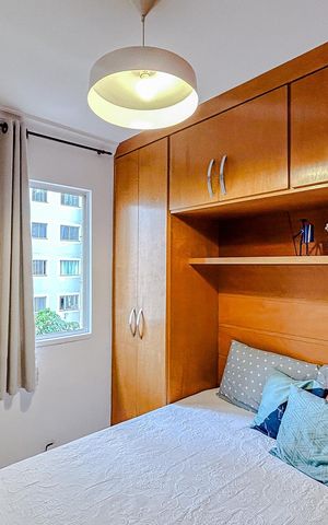 Apartamento à venda com 63m², 3 quartos e 1 vagaQuarto 3