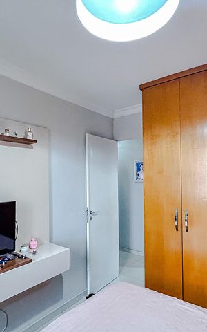Apartamento à venda com 63m², 3 quartos e 1 vagaQuarto 2