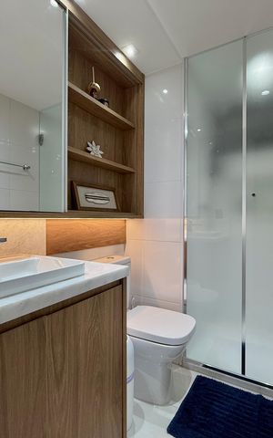 Apartamento à venda com 85m², 2 quartos e 2 vagas Apartamento à venda com 85m², 2 quartos e 2 vagasBanheiro Social