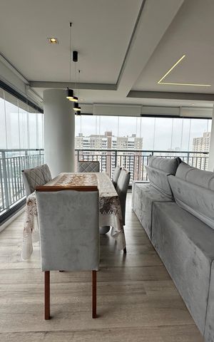 Apartamento à venda com 120m², 3 quartos e 2 vagas Apartamento à venda com 120m², 3 quartos e 2 vagasSala