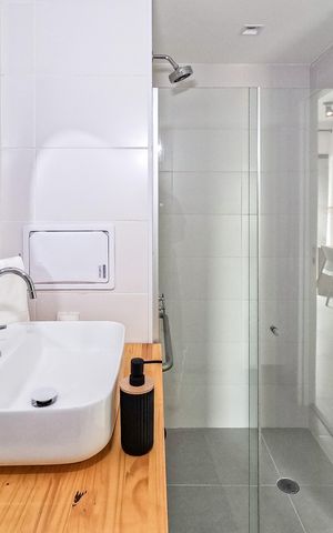 Studio à venda com 26m², 1 quarto e sem vaga Studio à venda com 26m², 1 quarto e sem vagaBanheiro