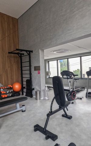 Studio à venda com 26m², 1 quarto e sem vaga Studio à venda com 26m², 1 quarto e sem vagaÁrea comum - Academia