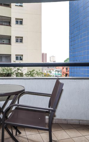 Apartamento para alugar com 40m², 1 quarto e 1 vagaVaranda