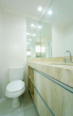 Apartamento para alugar com 82m², 3 quartos e 2 vagasBanheiro da Suíte