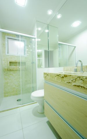 Apartamento para alugar com 82m², 3 quartos e 2 vagasBanheiro Social