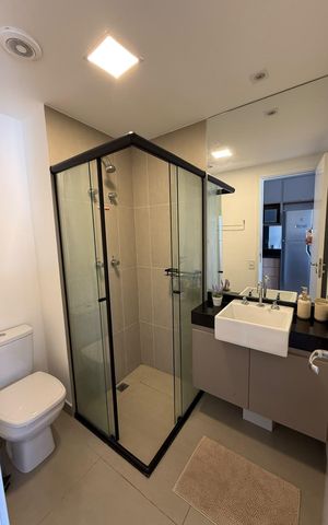 Studio à venda com 22m², 1 quarto e sem vaga Studio à venda com 22m², 1 quarto e sem vagaBanheiro social