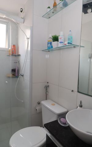 Apartamento para alugar com 47m², 2 quartos e 1 vaga Apartamento para alugar com 47m², 2 quartos e 1 vagaBanheiro
