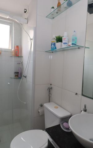 Apartamento para alugar com 47m², 2 quartos e 1 vaga Apartamento para alugar com 47m², 2 quartos e 1 vagaBanheiro