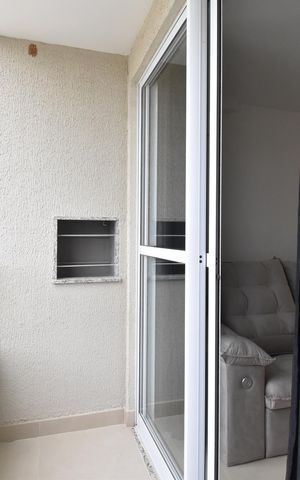 Apartamento para alugar com 55m², 2 quartos e 2 vagasSacada com Churrasqueira