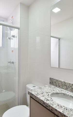 Apartamento para alugar com 55m², 2 quartos e 2 vagasBanheiro 2