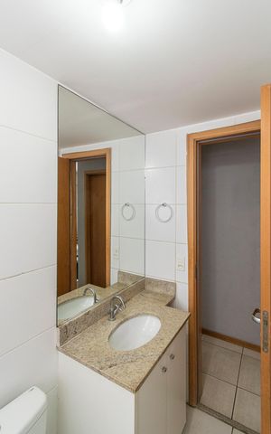 Apartamento à venda com 56m², 2 quartos e 1 vaga Apartamento à venda com 56m², 2 quartos e 1 vagaBanheiro Social