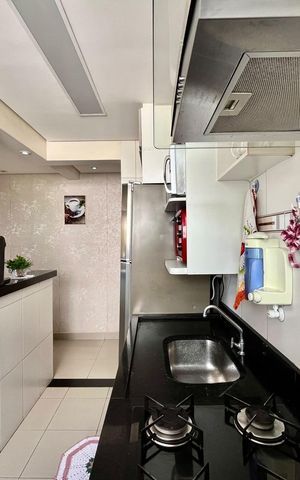 Apartamento para alugar com 45m², 2 quartos e 1 vaga Apartamento para alugar com 45m², 2 quartos e 1 vagaCozinha e Área de Serviço