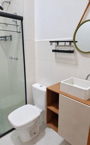 Apartamento para alugar com 40m², 2 quartos e sem vaga Apartamento para alugar com 40m², 2 quartos e sem vagaBanheiro