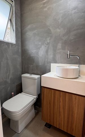 Casa de condomínio para alugar com 75m², 2 quartos e 1 vagaLavabo