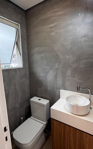 Casa de condomínio para alugar com 75m², 2 quartos e 1 vagaLavabo