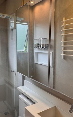 Casa de condomínio para alugar com 75m², 2 quartos e 1 vagaBanheiro da Suíte