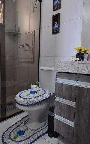 Apartamento à venda com 78m², 2 quartos e 2 vagasBanheiro Social