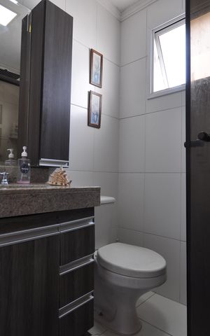 Apartamento à venda com 78m², 2 quartos e 2 vagasBanheiro do Quarto Suíte
