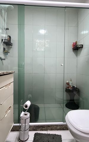Casa de condomínio à venda com 144m², 3 quartos e 2 vagas Casa de condomínio à venda com 144m², 3 quartos e 2 vagasBanheiro da Suíte 1