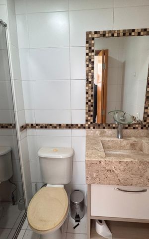 Apartamento para alugar com 86m², 3 quartos e 2 vagas Apartamento para alugar com 86m², 3 quartos e 2 vagasBanheiro 2