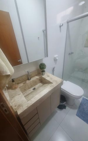 Apartamento à venda com 96m², 3 quartos e 2 vagas Apartamento à venda com 96m², 3 quartos e 2 vagasBanheiro social
