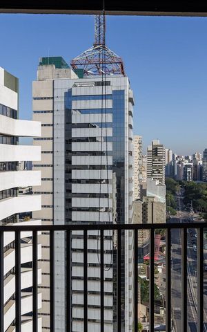 Apartamento para alugar com 25m², 1 quarto e 1 vaga Apartamento para alugar com 25m², 1 quarto e 1 vagaVaranda