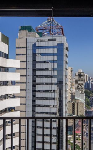 Apartamento para alugar com 25m², 1 quarto e 1 vaga Apartamento para alugar com 25m², 1 quarto e 1 vagaVaranda